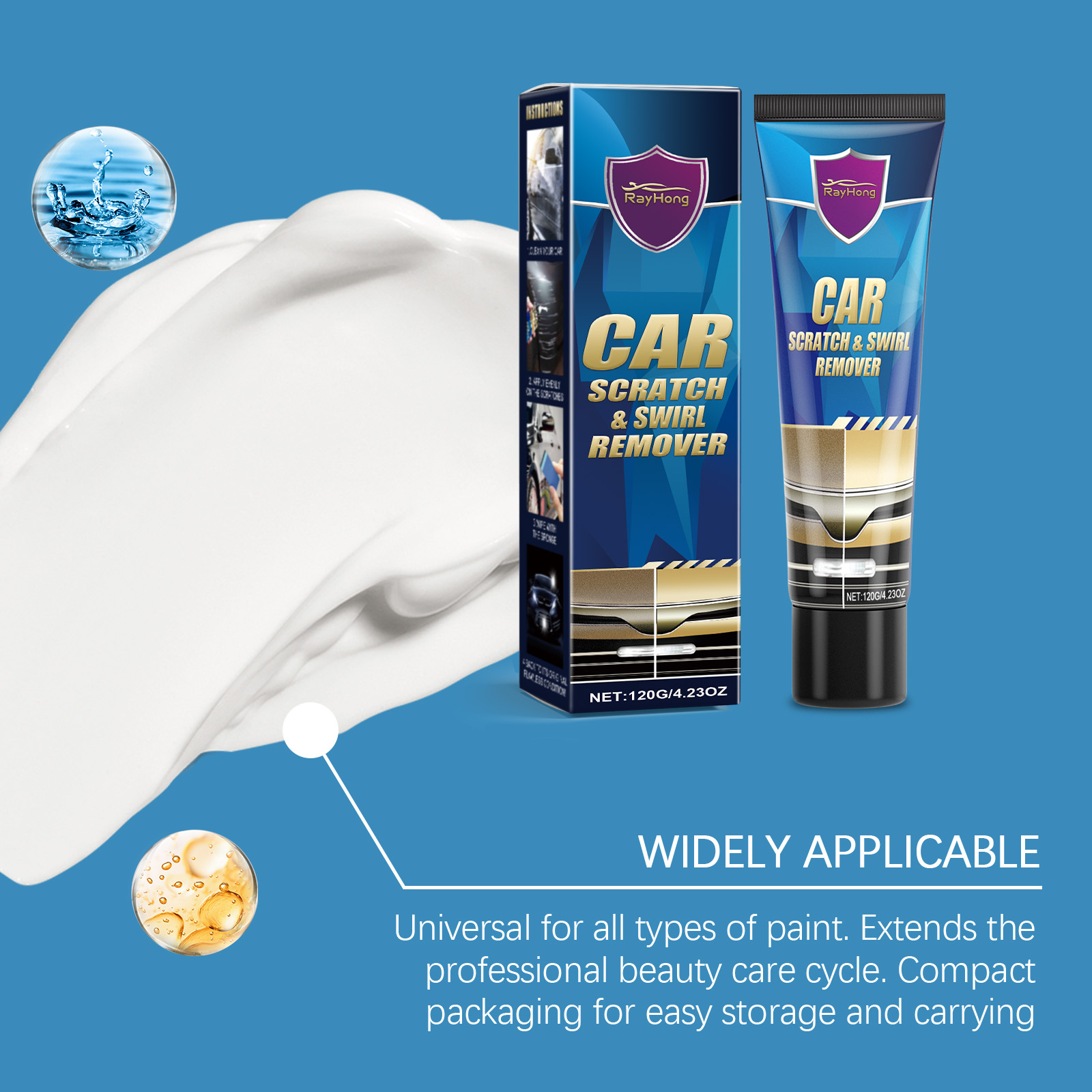Car Scratch Repair Paste For Car Maintenance Renovation Paint Scratch Rubbing Polishing Paint Fix