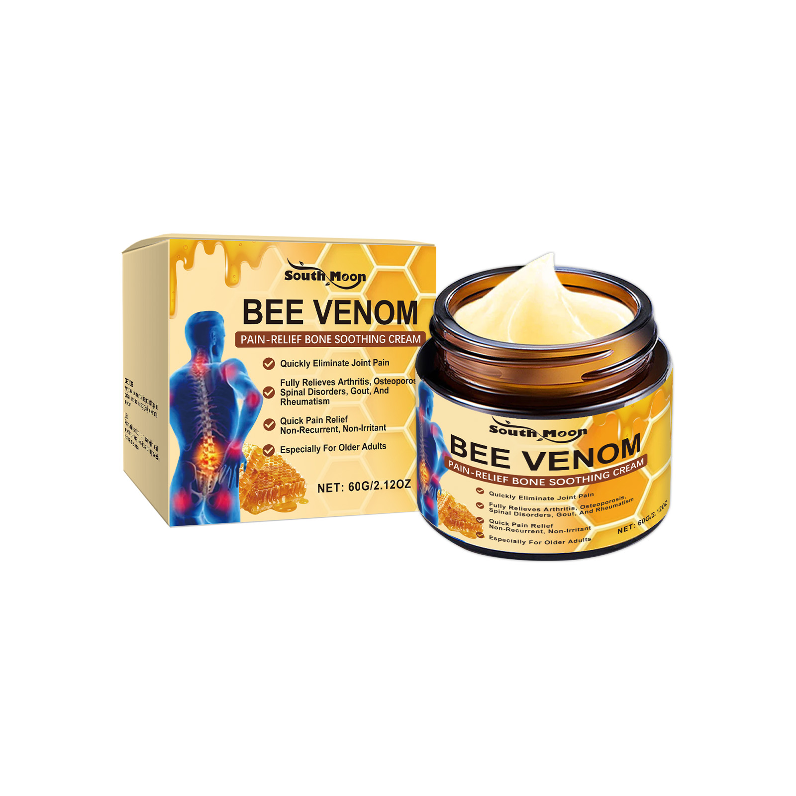 Bee Venom Joint Repair Cream Relieves Joint Discomfort Portable Massage External Apply Care Cream