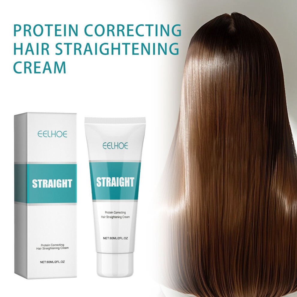 Protein Hair Straightening Cream Smoothing Frizzy Hair Repair