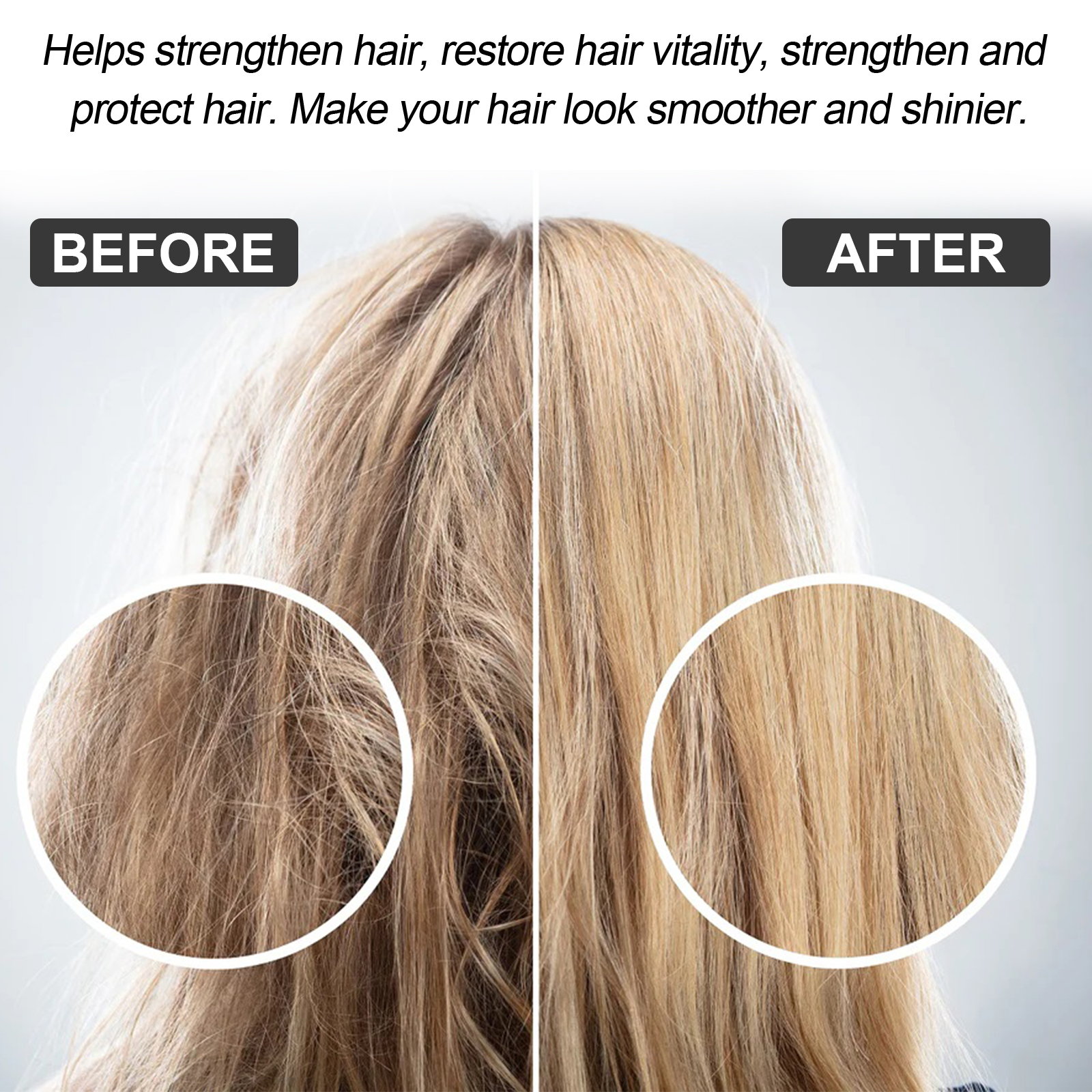 Protein Hair Straightening Cream Smoothing Frizzy Hair Repair