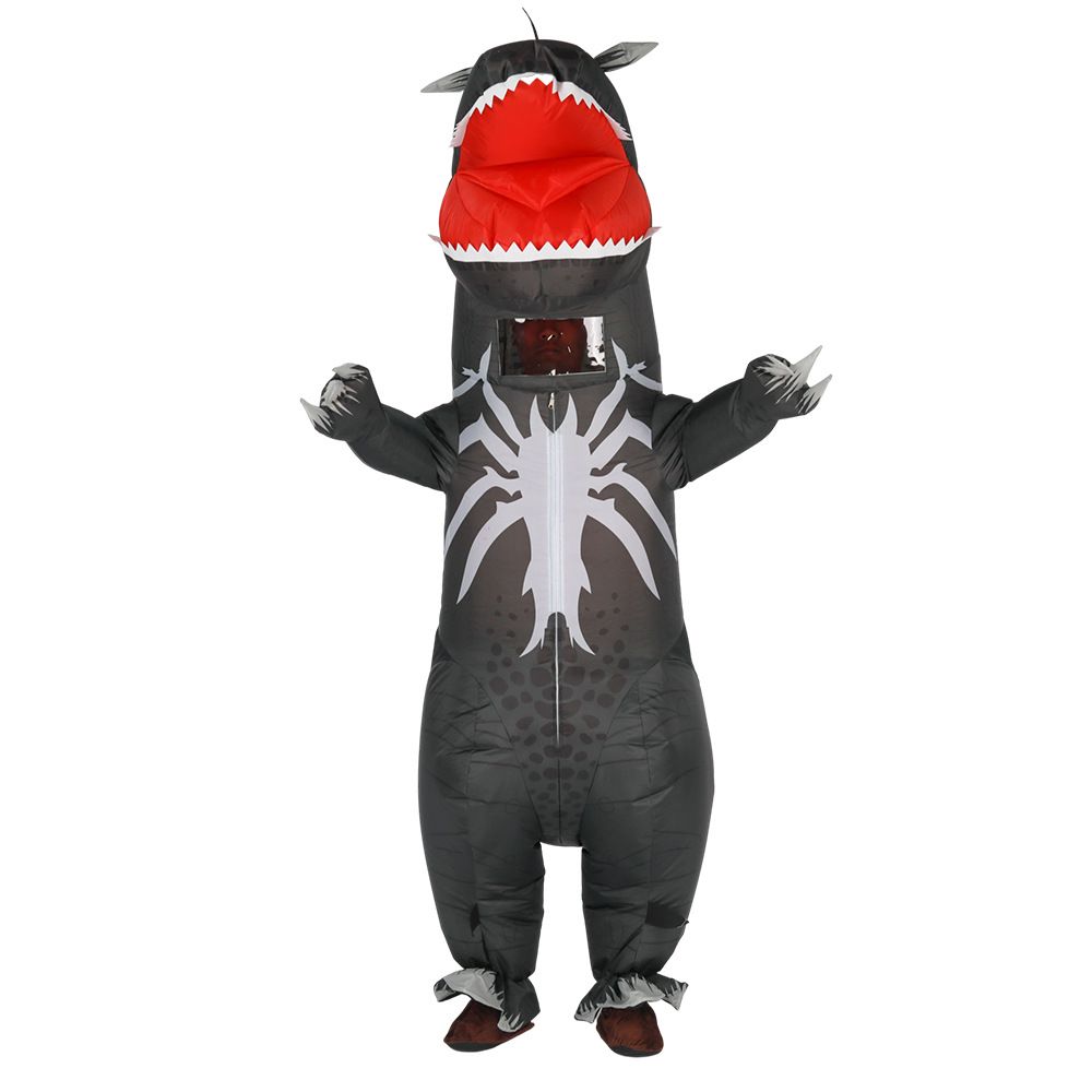 (Red) Spider Tyrannosaurus Rex Inflatable Fancy Dress Carnival Halloween Cosplay Costume Outfit for Adults Party Dress Up