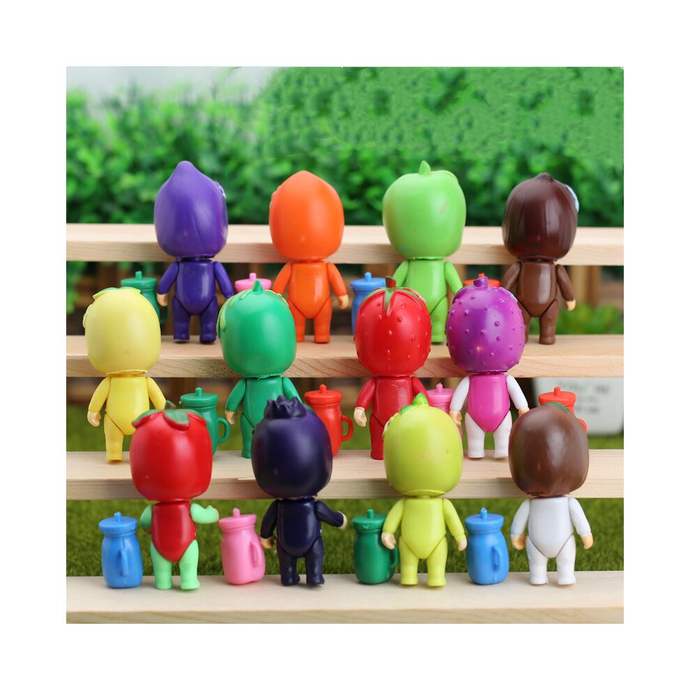 24Pcs Cry Baby Fruit Doll Action Figures Toy Models