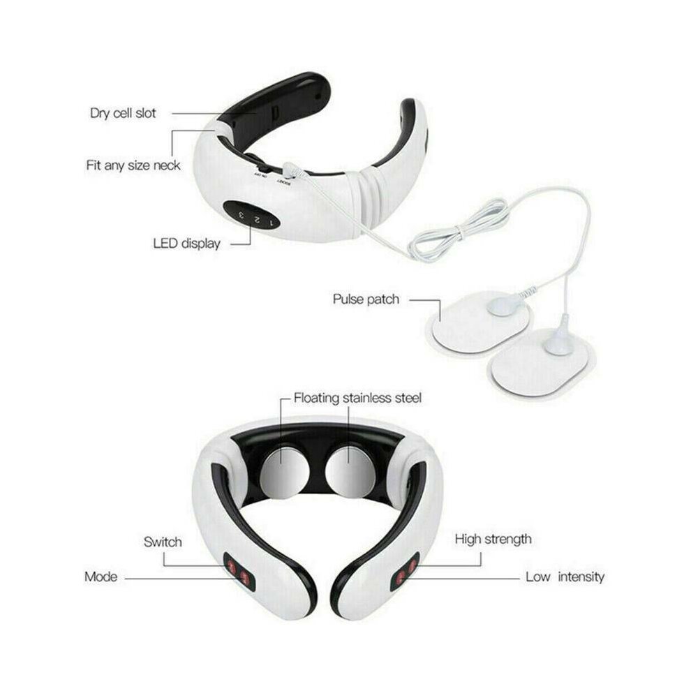 Pro Electric Cervical Neck Massager Body Shoulder Relax Massage Relieve Soft