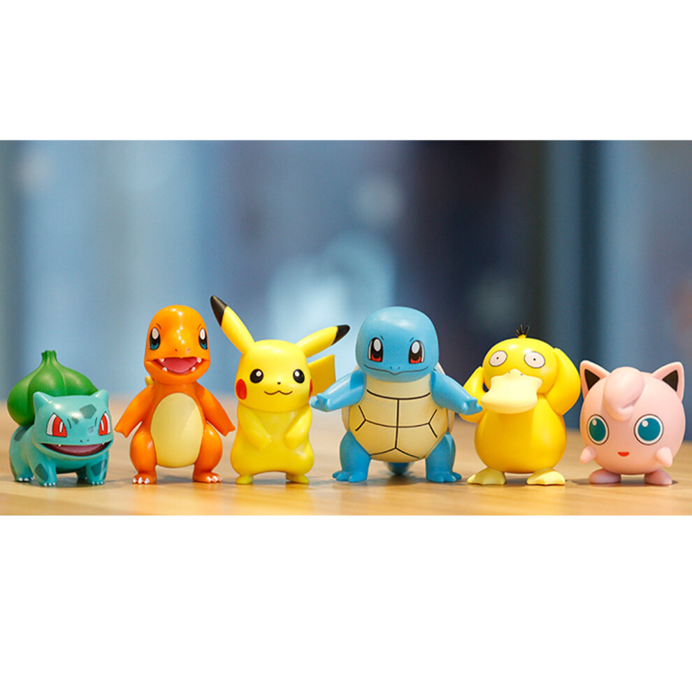 Pokemon Figures Mini Monster Pikachu Toy Cake Topper Kids Gift Model
