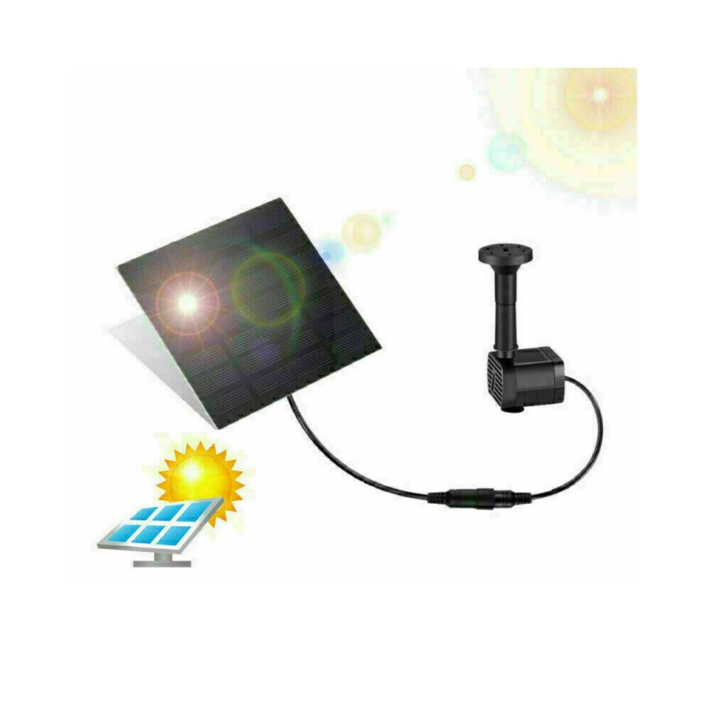 Mini Solar Panel Powered Water Pump Garden Pool Pond Fountain Home Waterfall