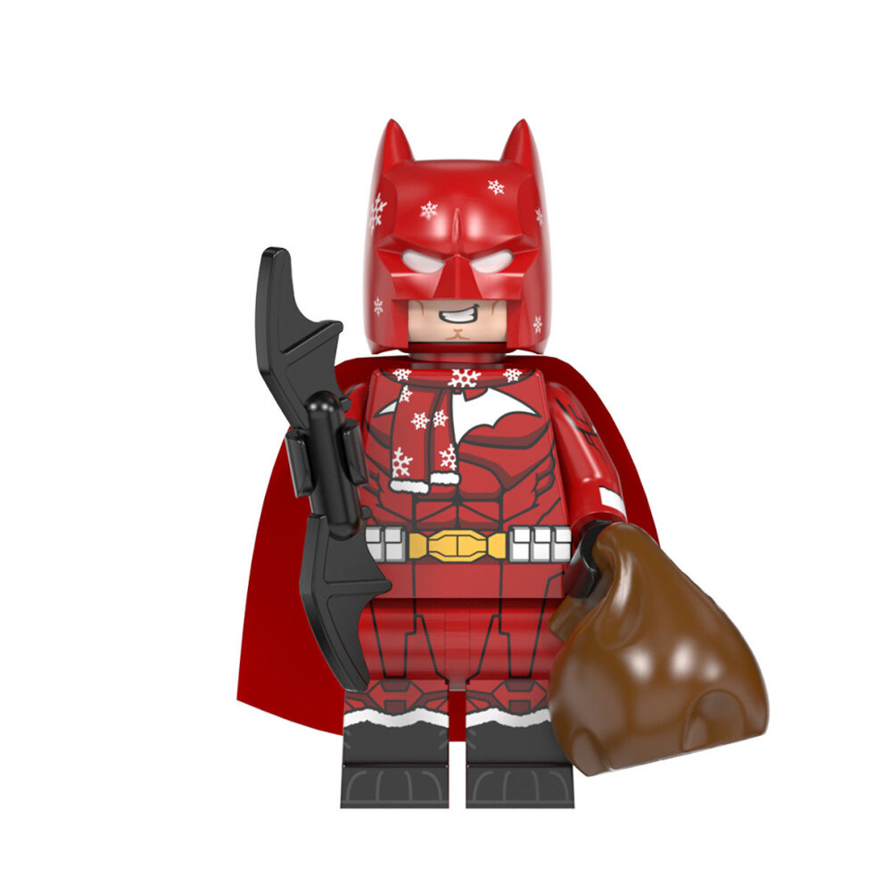 Mini Action Minifigures Toy 8 PCS Christmas Series Movie Superheroes Mini Building Blocks Sets Collectibles for Superhero Fans Kids Ideal for Christmas Stocking Suitable for Lego