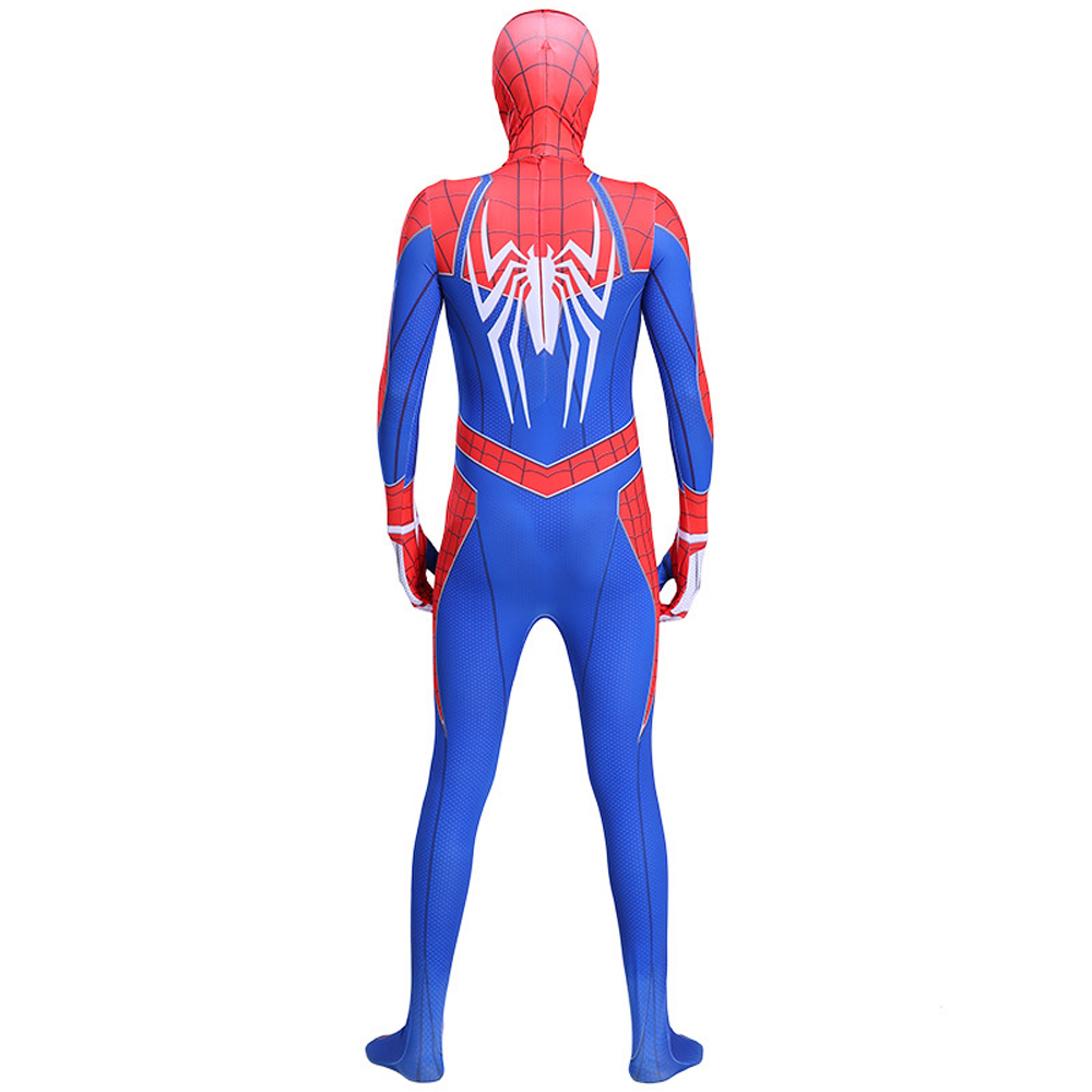 (100 (90~100cm)) Spiderman Costume Superhero Unisex Adults Kids Lycra 3D Spandex Printing Jumpsuit Bodysuit Outfit Movie Costume Fancy Dress Props for Halloween Carnival Cosplay Party