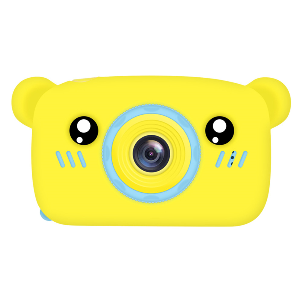 (Yellow) Kids Digital Camera HD Screen Camera Video Toys Kids Portable Cute Cartoon Camera HD 1080P for Outdoor Photography Activity Kids Birthday Chrsitmas Gift