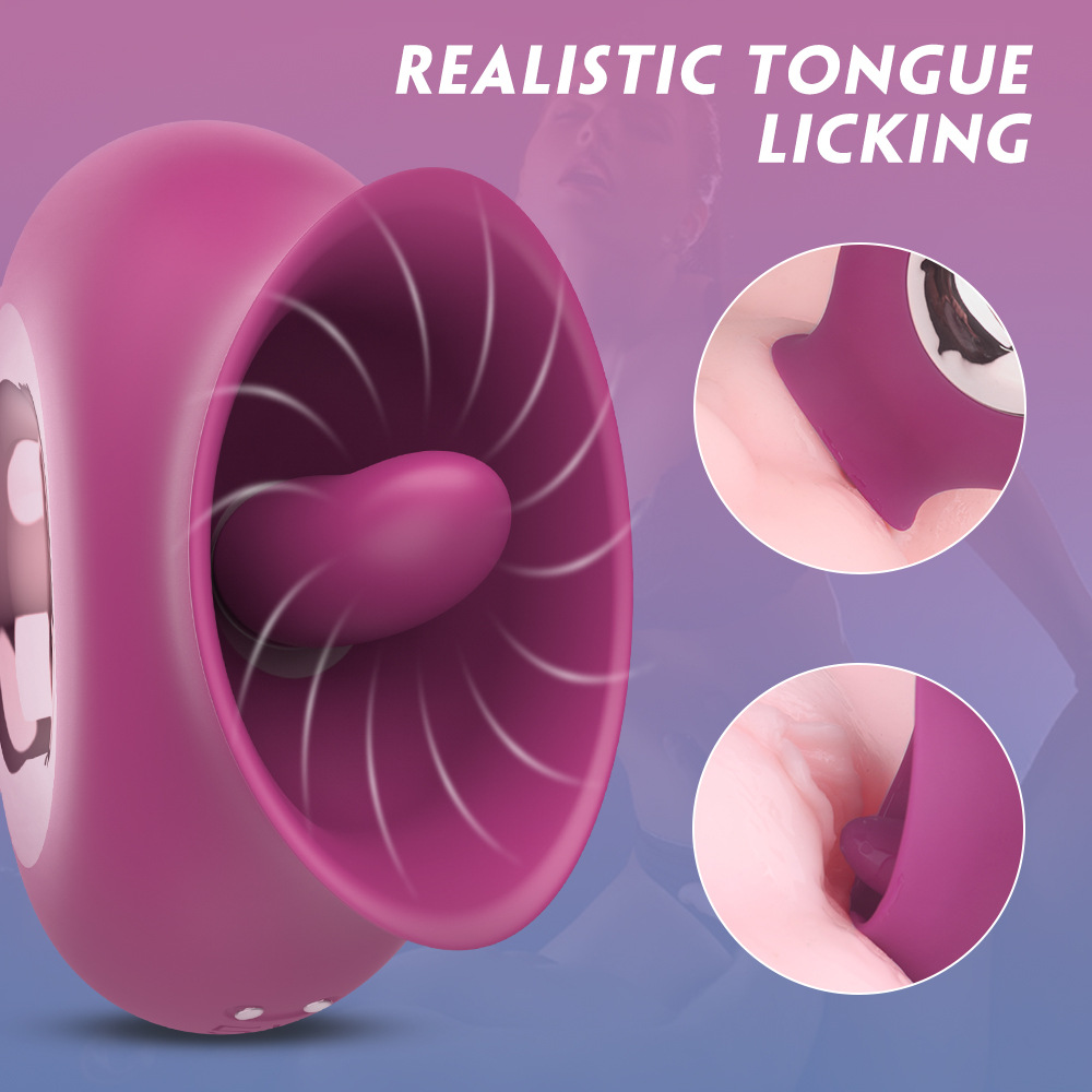 Sucking Licking Clit Stimulator Clitoral Vibrating Massager G-Spot Dildo Vibrator Masturbator Waterproof Adult Toys Tongue Oral Sex Toys for Female