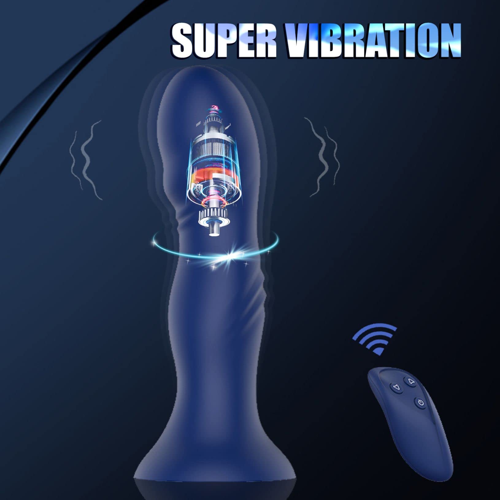 Sex Vibrator Vibrating Dildo Butt Plug Silicone Anal Toys 10 Vibration Modes Wireless Remote Control Adult Toys for Mens UK Prostate Massage