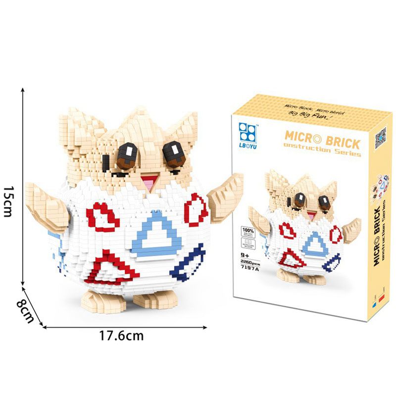 Pokemon Togepi Diamond Micro Brick Figures Mini Building Blocks Toys
