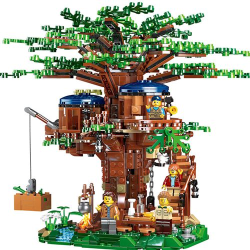 House Tree Ideas Building Blocks Bricks Toys For Boys Kids Gifts 1013PCS