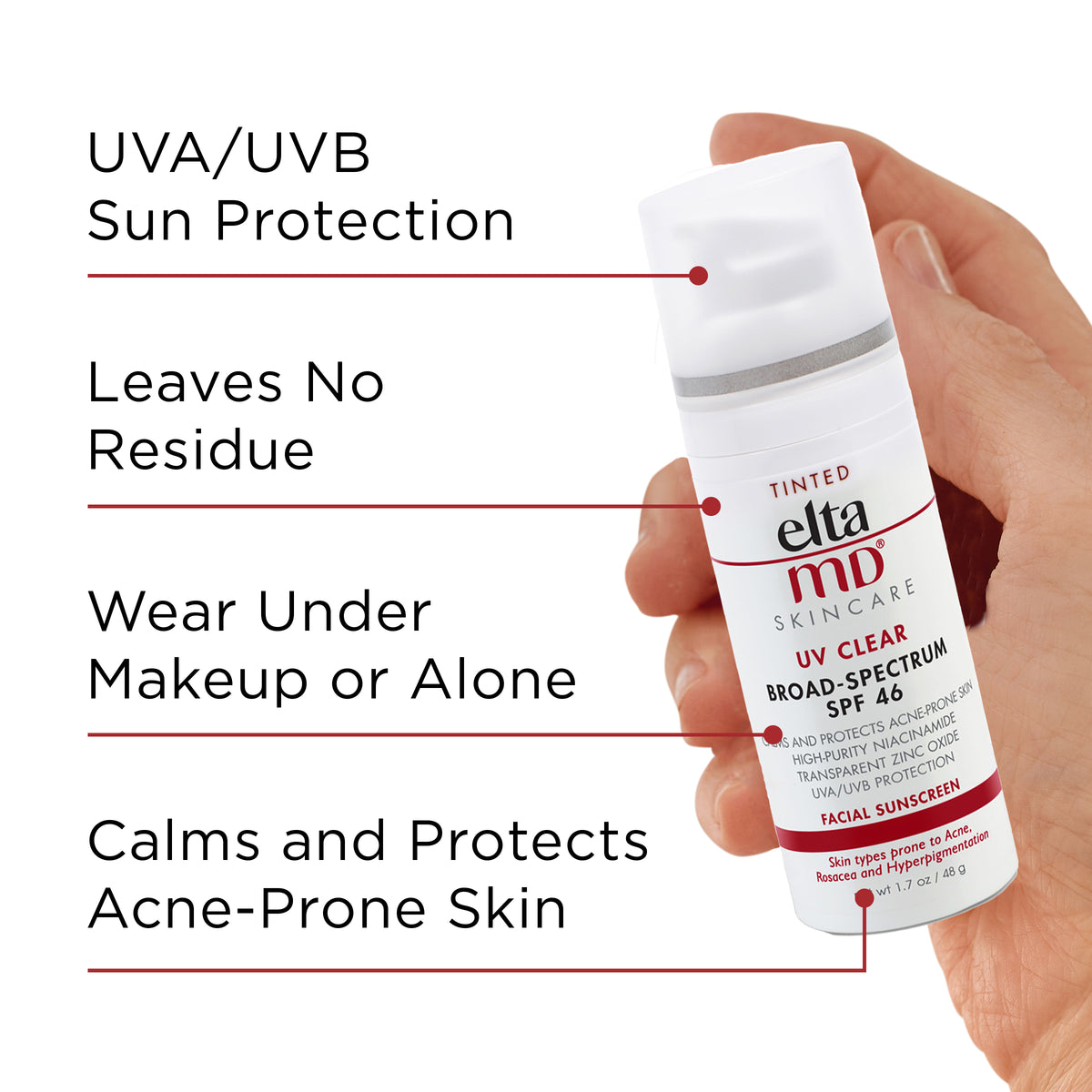 EltaMD UV Clear Tinted Broad-Spectrum SPF 46 Face Sunscreen