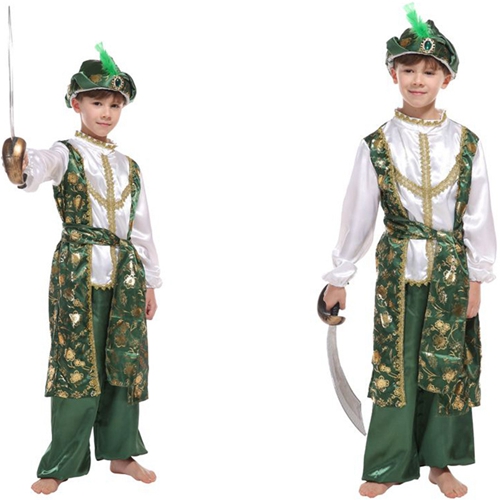 Arab Prince Costume Outfit Halloween Carnival Cosplay Party Fancy Dress Up