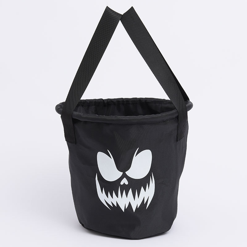 (Blue) LED Light Halloween Candy Bags Light Up Halloween Party Bags Trick or Treat Bag for Halloween Supplies Favors
