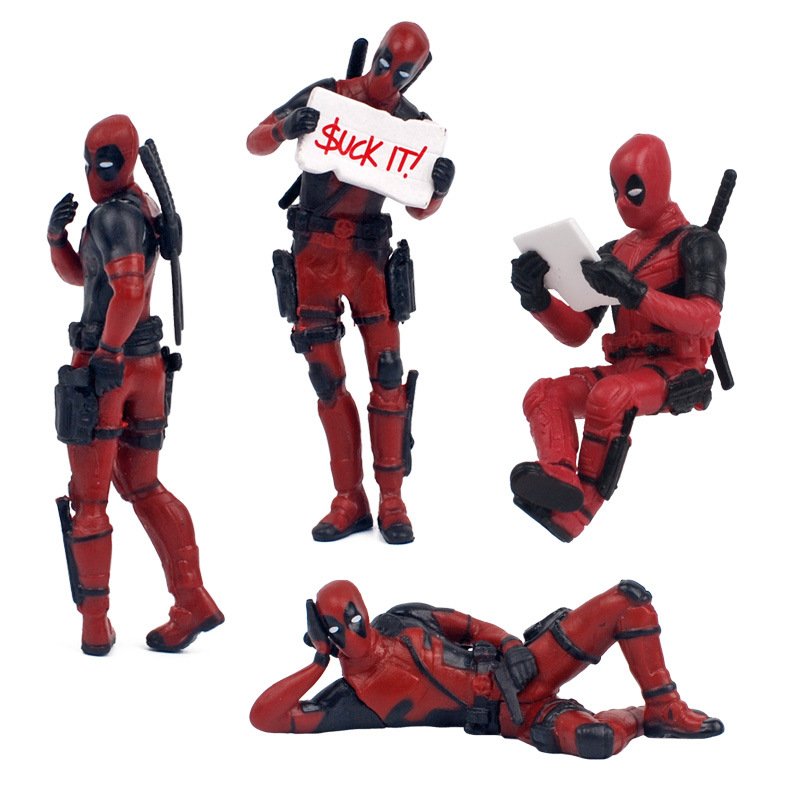 (Style A) Deadpool Car Accessories Classics Anime Figures Model for Home Car Desk and Computer Decorations
