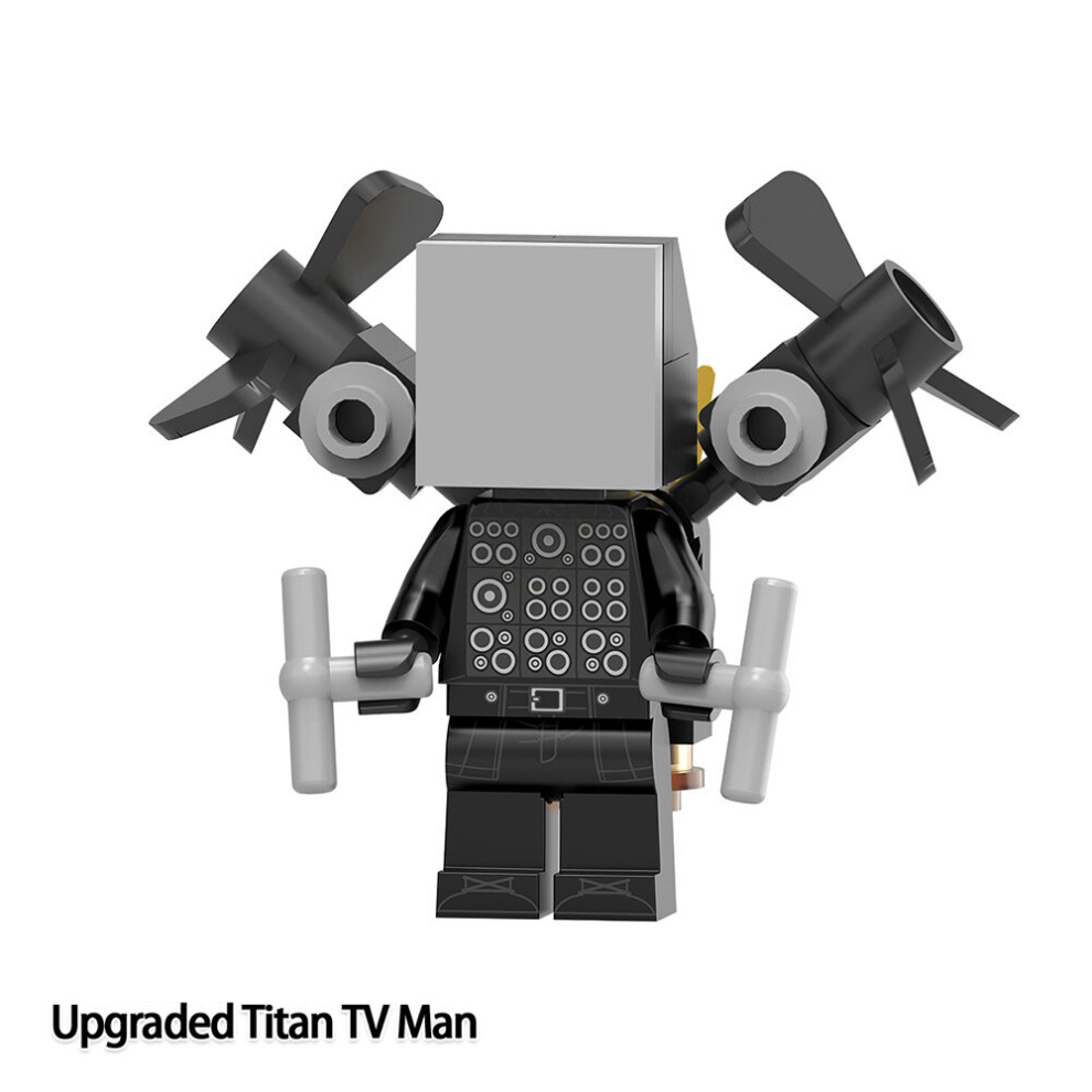 Skibidi Toilet Minifigure Building Blocks Toys Mini Figure Model Assembly Fit LEGO 6Pcs Set Ideas Collectible Gift for Adults Fans and Kids