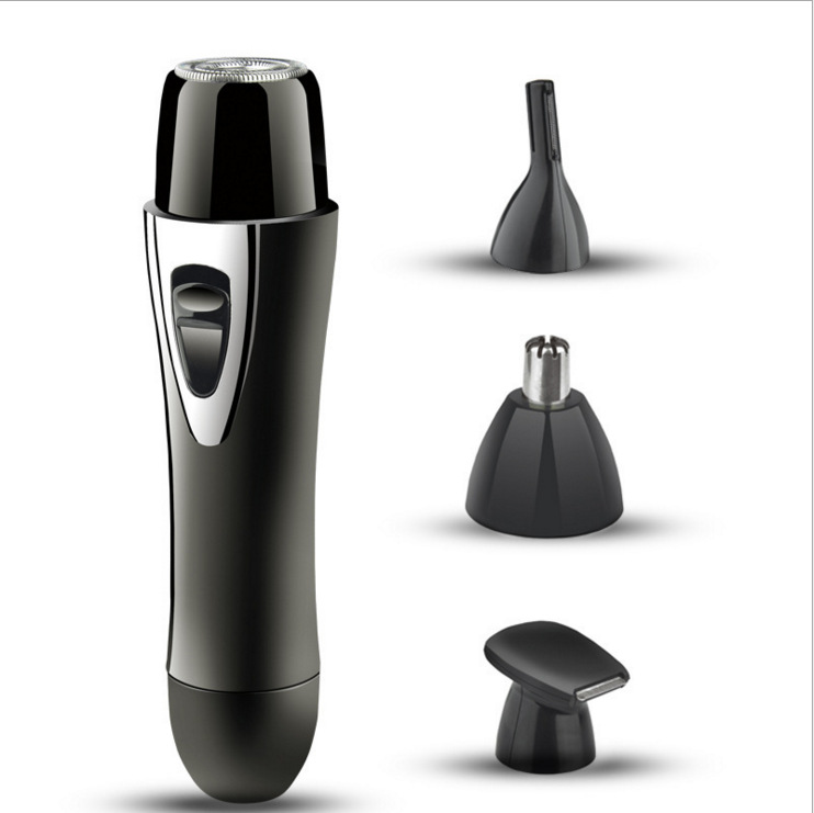 (Pink) Portable 4 in 1 Lipstick Shaver for Women Mini Electric Hair Remover
