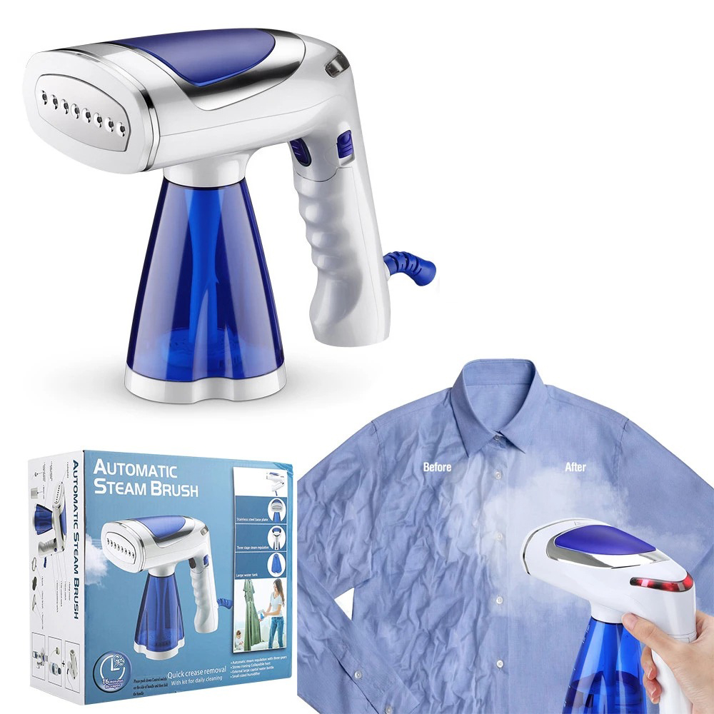 3-Level Steam Adjustable Travel Iron with Accessories Portable Folding Steam Brush