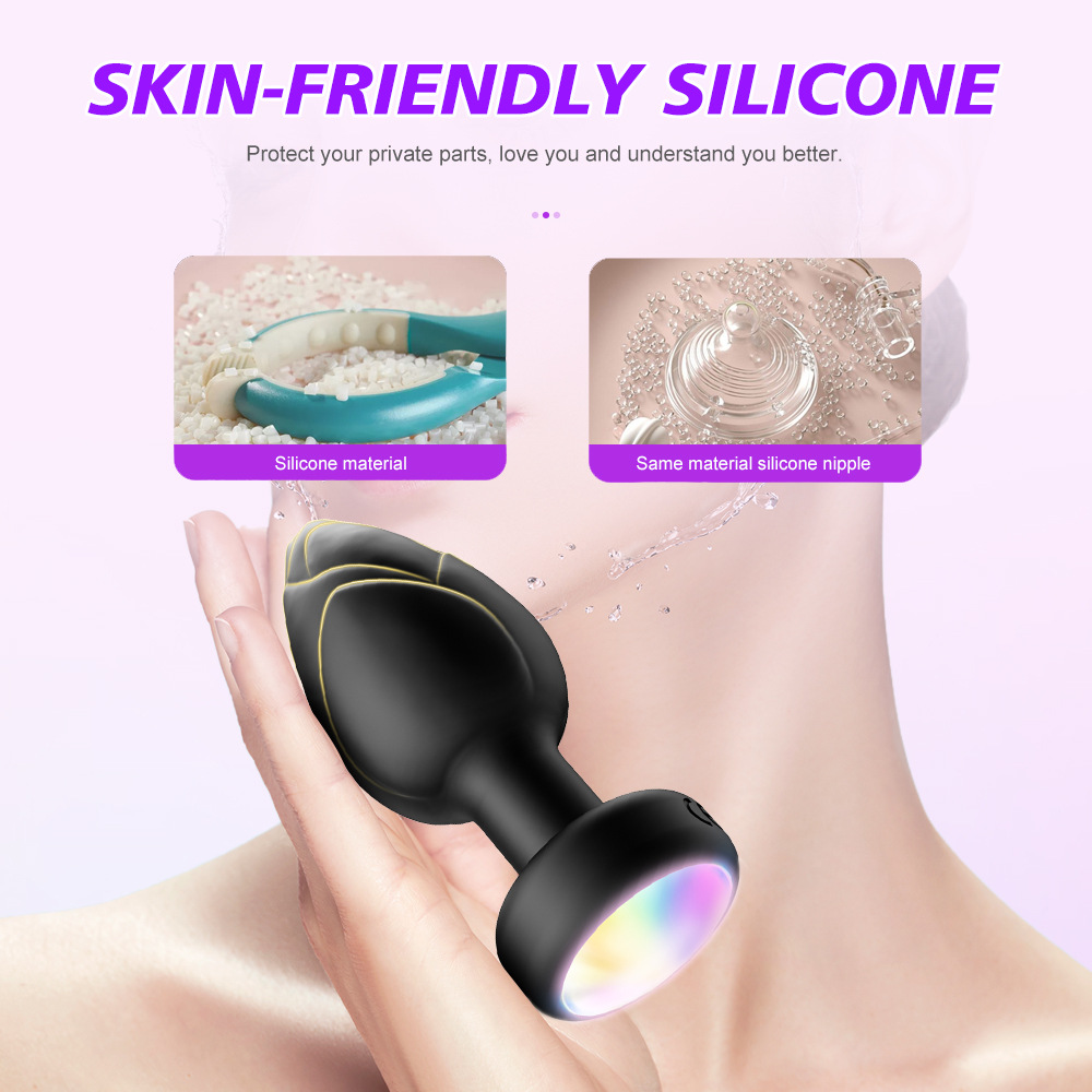 (Black) Adult Sex Toys G Spot Vibrators Anal Plug Vibrator Couples for Women Vibrator Led Vibrating Toys for Men Gay Remote Control