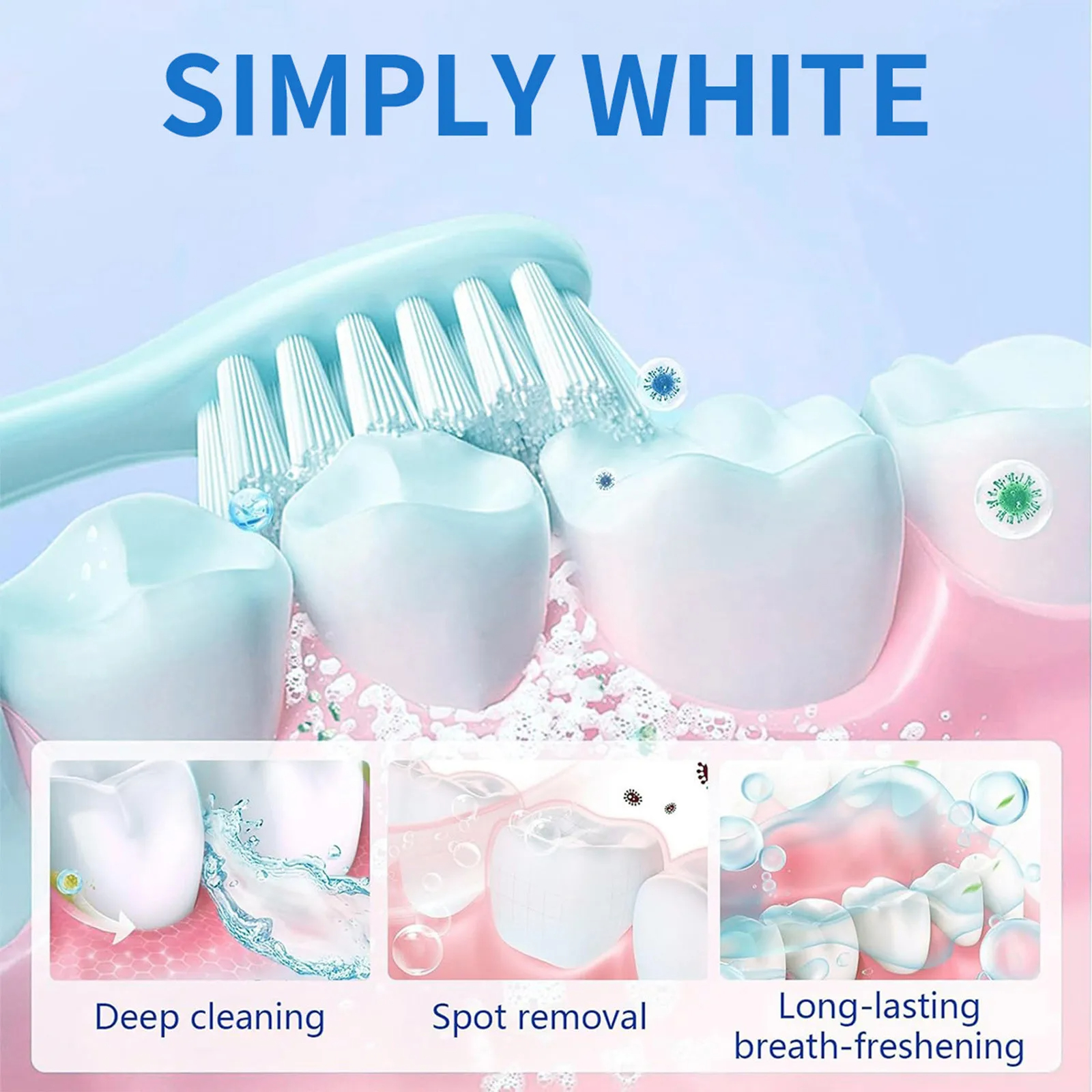 Whitening Teeth Brightening White Powder Reducing Tooth Stains Yellowing Teeth Stains Smoke Stains Dental Plaque Dental Care Teeth Whiteners