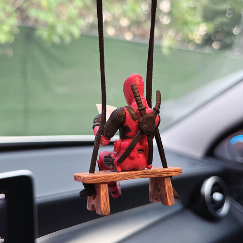 Deadpool Pendant Car Resin Swing Rearview Mirror Accessories Boy Decoration Man