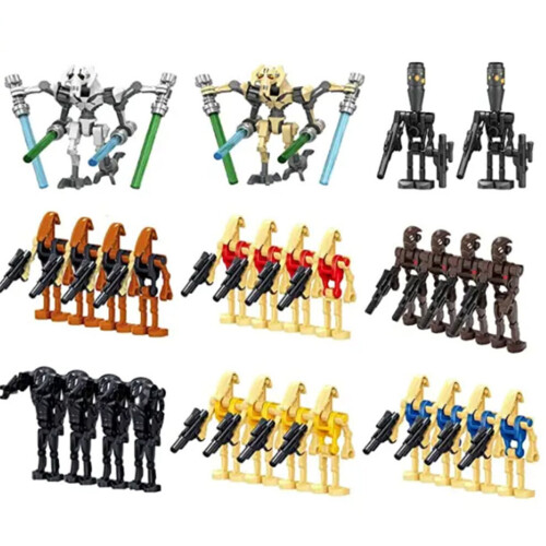 28 Pcs Set Star Wars Minifigures Battle Droid Building Blocks