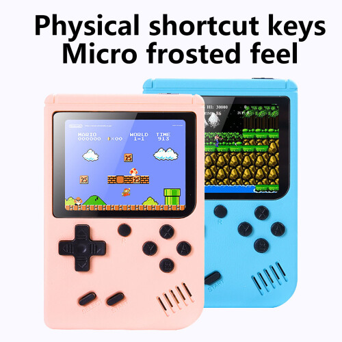 (Blue) Handheld Game Players Portable Retro Video Console