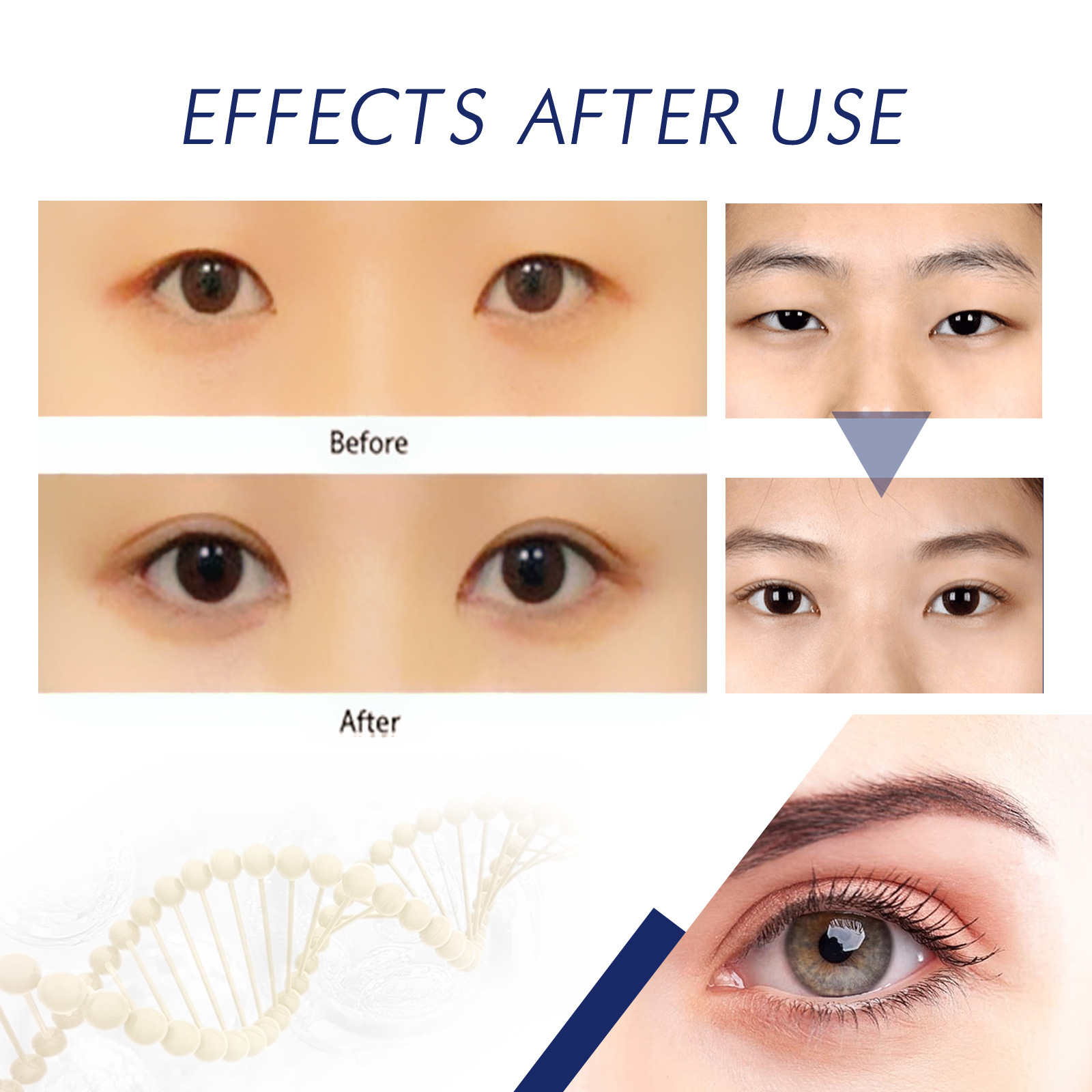 Double Eyelid Styling Cream Eyelid Lifting Cream Long-lasting Waterproof Anti-sweat No Trace Natural Quick Drying Safe Double Eyelid Cream 5ml