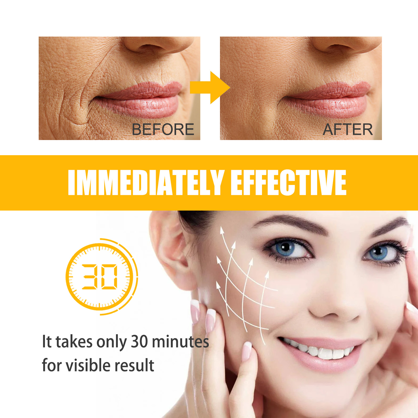 Jaysuing Forehead Line Removal Patch Nasolabial Folds No Essence Wrinkle Face Patch Anti-Aging Face Lift Beauty Skin Care Pad