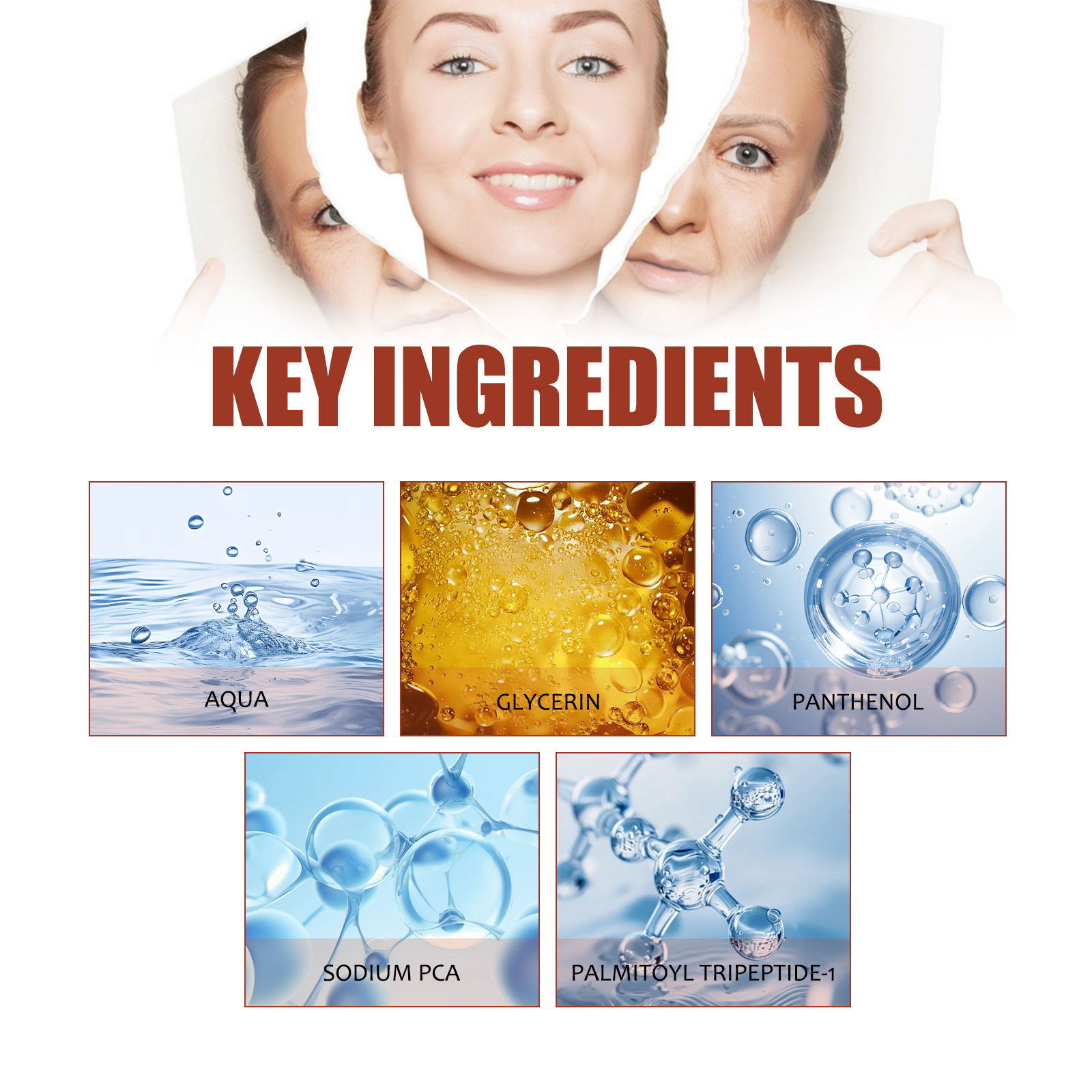 (1 PC) Peptide Essence Moisturiz Face Essence Light Line Firm Rejuvenating Care Face Nourish Face Revitapeptide Reversal Essence Liquid Resurfacing Face Essence Hydrate