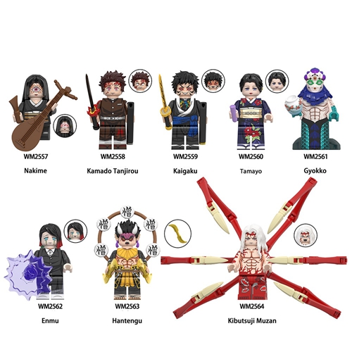 Demon Slayer Set Building Blocks Mini Action Figure Toys Kamado Tanjilrou Enmu Tamayo Fit Lego