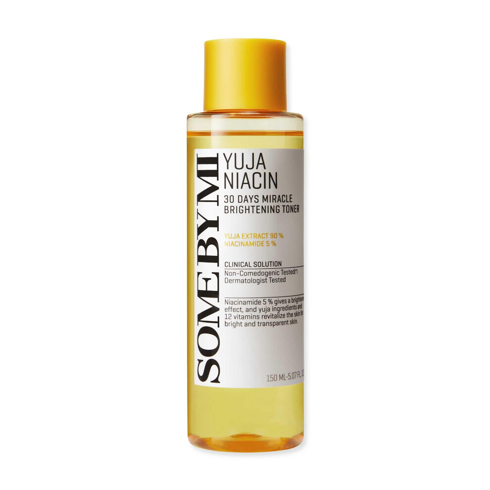 SOME BY MI Yuja Niacin 30 Days Miracle Brightening Toner 150ml 5 percent Niacinamide and 12 Vitamin Face Toner for Brightening Blemish and Melasma