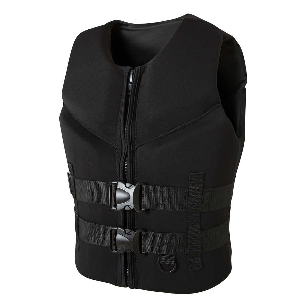 (Black S) Neoprene Life Jacket for Adults Life Vest Buoyancy Jacket Safety Vest for Watersports Canoe Kayak Sailing Drifting Swimming Boating Fishing Protection