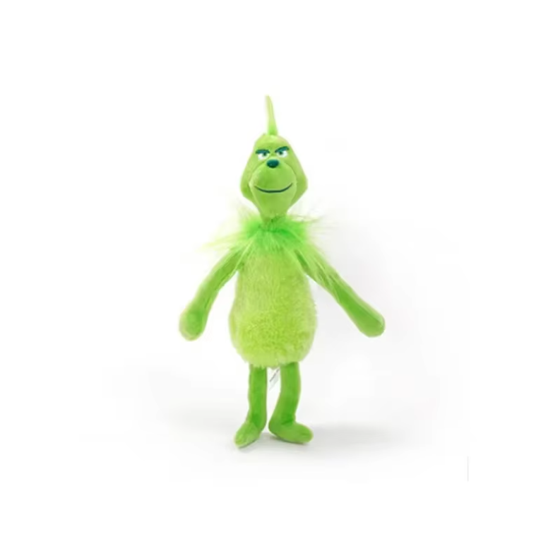 (1 pc) Christmas Grinch Plush Doll Soft Stuffed Toy 32cm Cute Xmas Birthday Gift for Children Girls Boys Room Decorations Green New