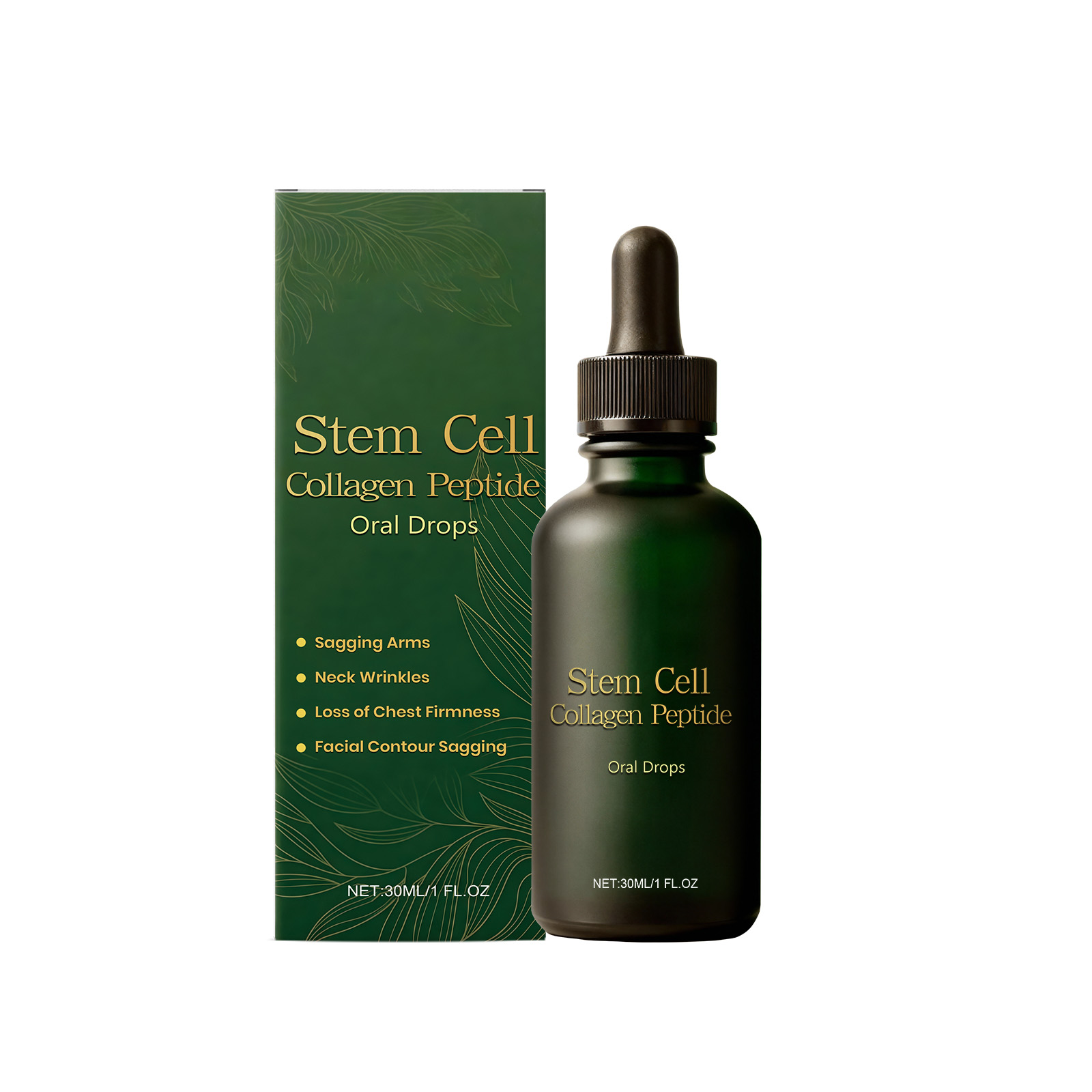 Collagen Peptide Liquid Drops | Supports Skin Elasticity & Body Definition | Gentle Daily Supplement for Radiant, Youthful Skin | Easy Absorption Formula, 30ml