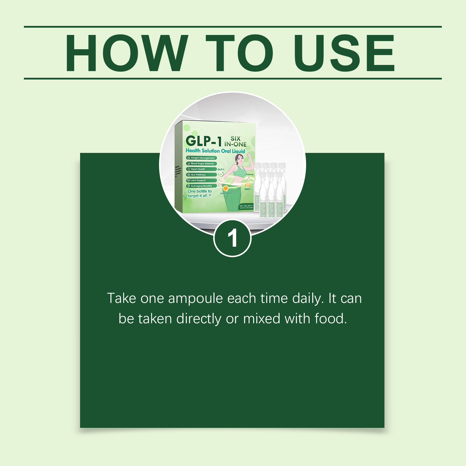 GLP-1 SIX IN-ONE Health Solution Oral Liquld Gentle Nourishing Formula for Daily Vitality & Lightweight Body 