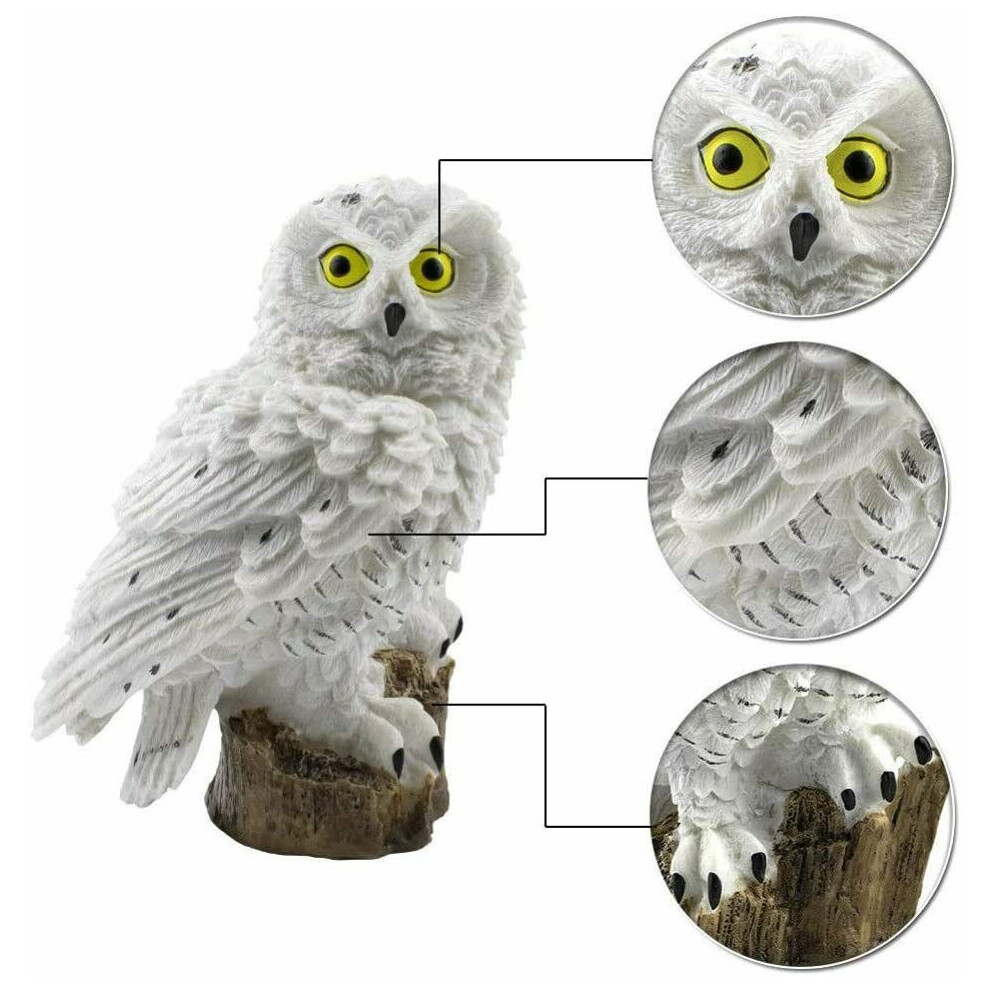 LED Powered Garden Light Outdoor Lawn Statue Owl Solar Yard Lamp
