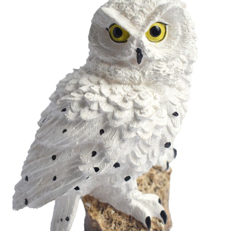 LED Powered Garden Light Outdoor Lawn Statue Owl Solar Yard Lamp