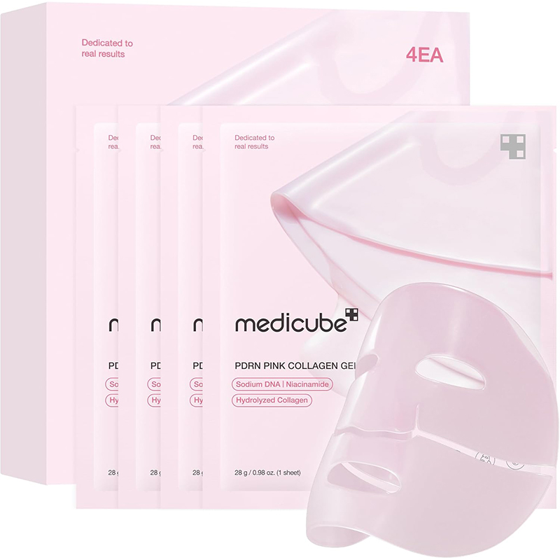 medicube Jelly Gel Mask with Salmon DNA PDRN Pink Collagen Overnight Face Mask for Glass Glow Skin Elasticity, Hydrating Firming Moisturizing Korean Skincare