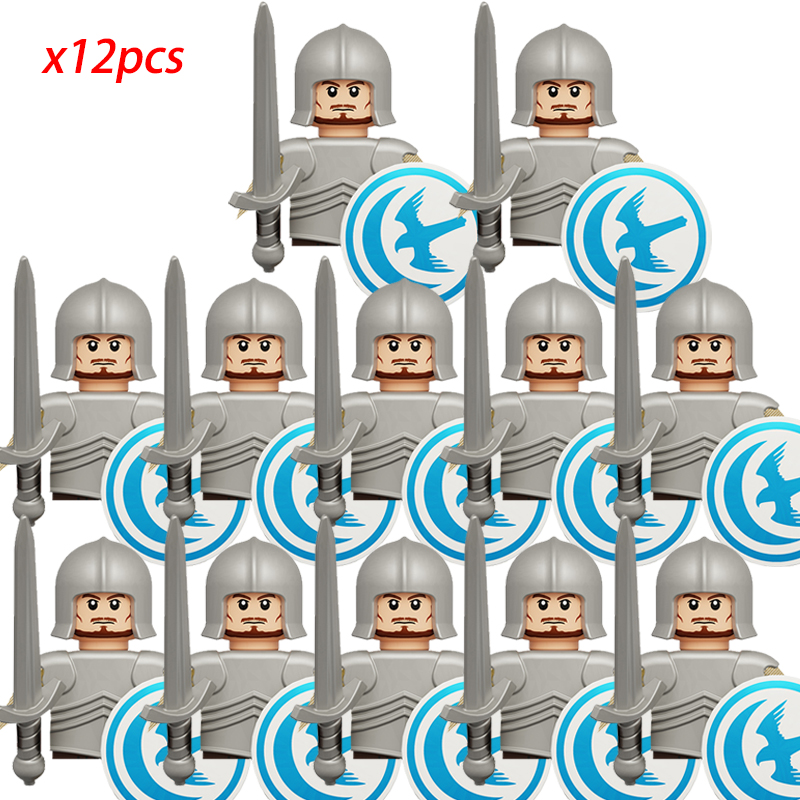 (Army C) Kids Toys Creative Medieval Game Building Blocks Valley Knights Guard Mini Figures Warrior Armored Soldiers Army Gifts