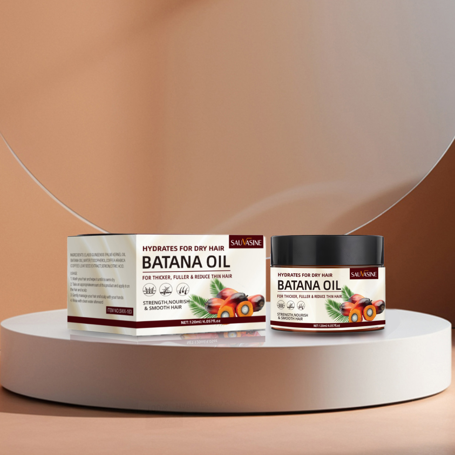 Batana Oil Hair Conditioner Deep Moisture Repair And Frizz Control For Dry Damaged Hair Daily Nourishing Treatment 120ml