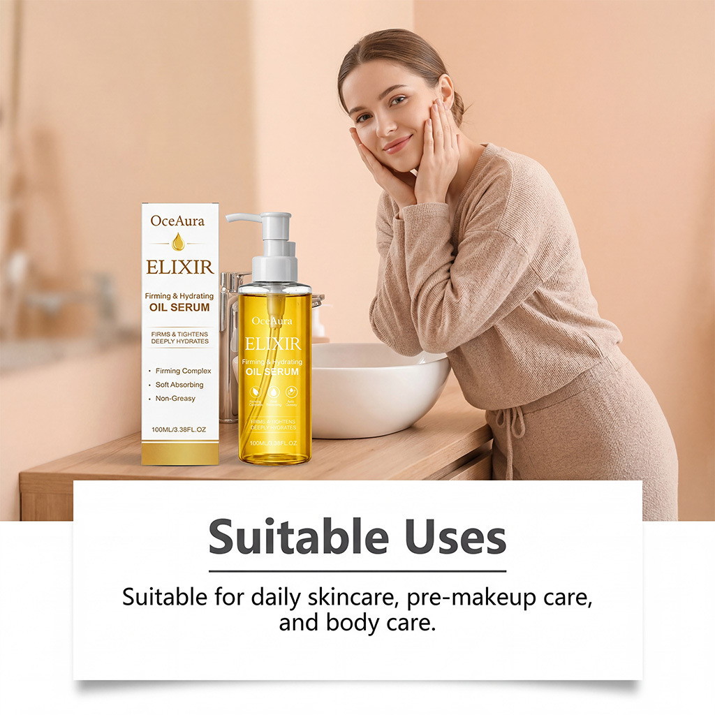Body Oil Lightweight Moisturising Hydrating Lock in Moisture Smooth Skin Care for Daily Home Use Natural