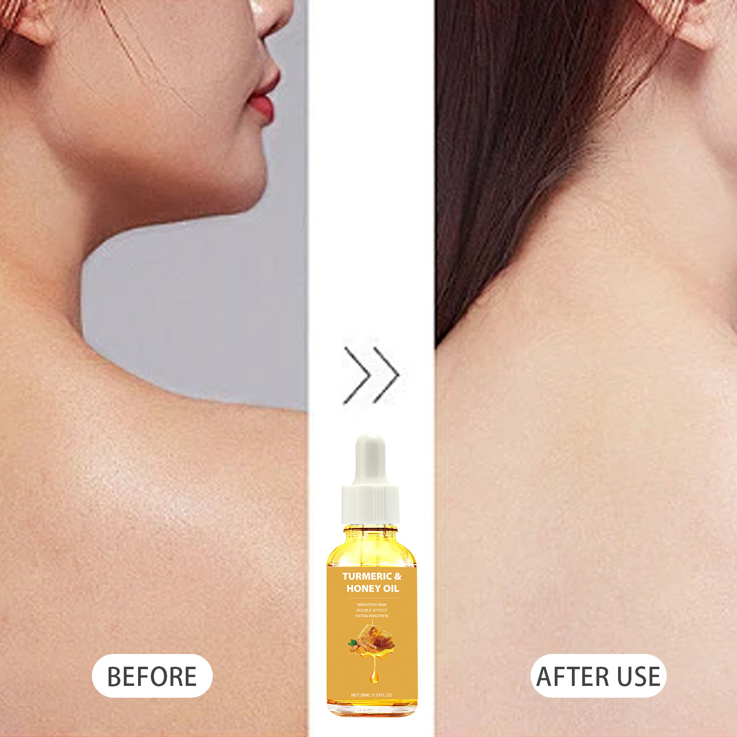 Turmeric Honey Essential Oil Nourishing Moisturizing For Glowing Skin Daily Face And Body Care Treatment 30ml