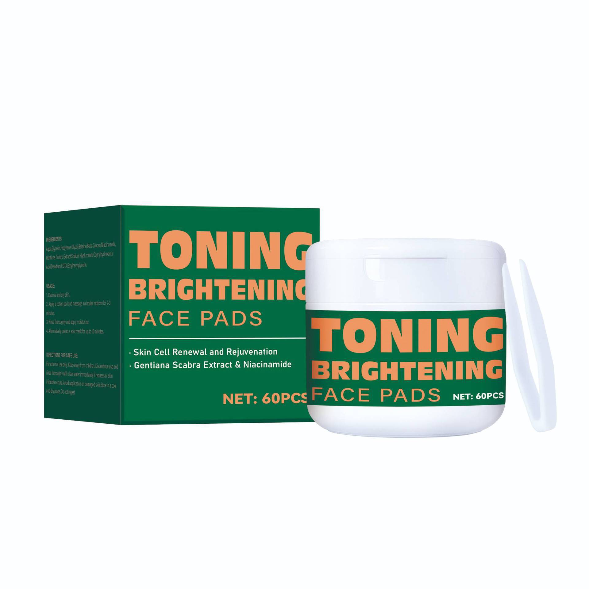 Blemish Correcting Toner Pads For Dark Spot Fading Even Skin Tone Daily Gentle Exfoliating And Hydrating Face Care 60 Pads