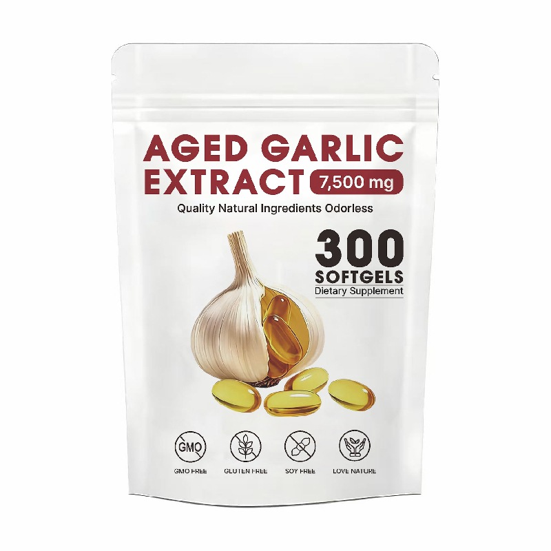 HealthHouse Odourless Garlic Capsules Pearls 1000mg | High Strength Garlic Supplements for Healthy Heart & Blood Circulation | One-a-Day Supplement for Adults 