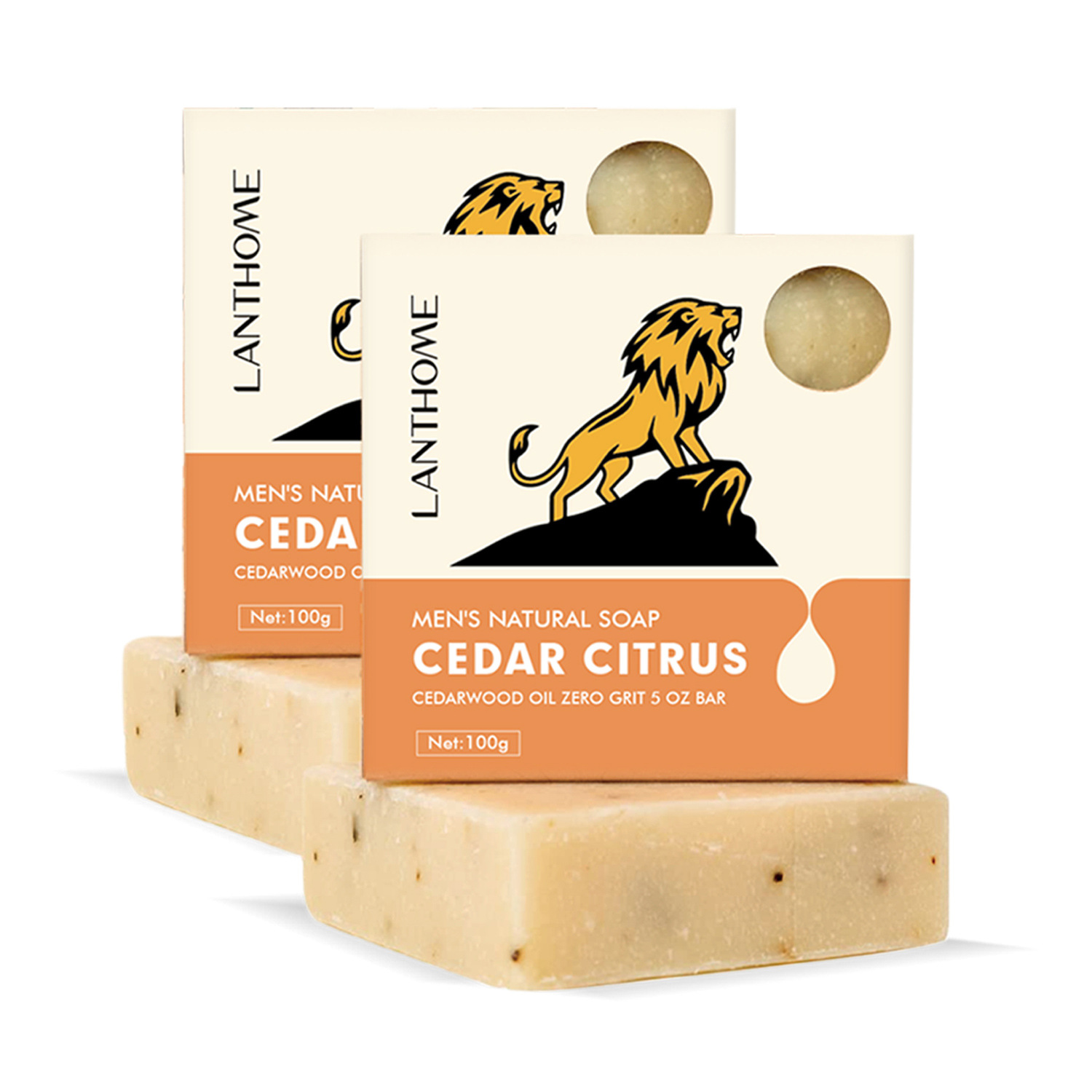 Lion Soap Bar Handmade Deep Cleansing For Face And Body Daily Skincare Routine Nourishing Moisturizing Gentle Natural 100ml