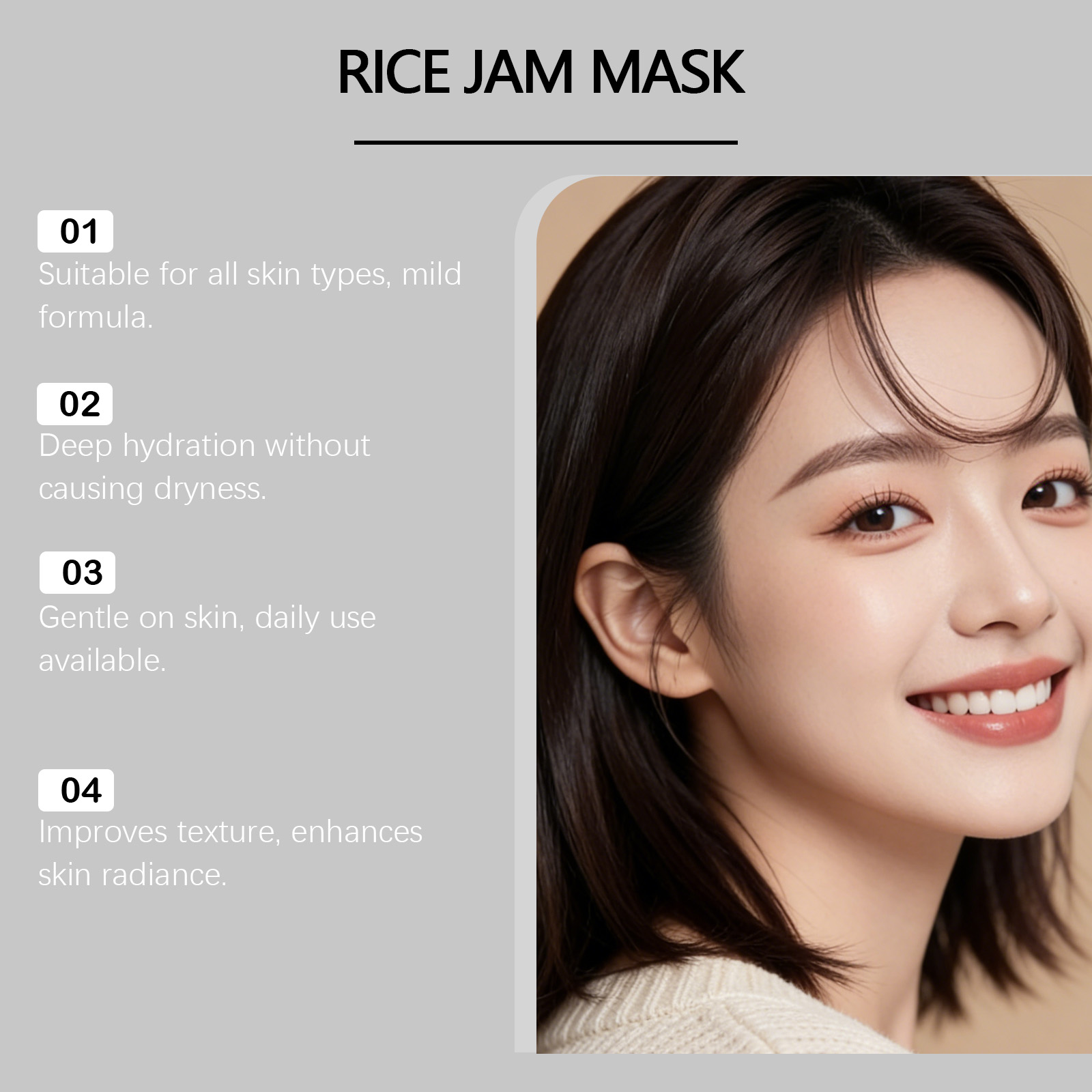 Rice Milk Mask Hydrating Rejuvenating Cleansing Soft Smooth Light Refreshing Smear Moisturizing For Skin Care