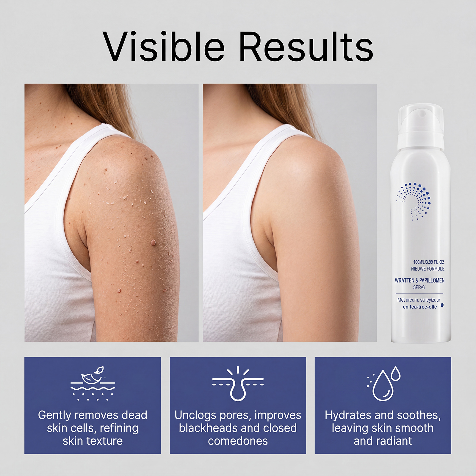 Exfoliating Purifying Essence Water Mild Moisturizing Softening Smooth Daily Care For Rough Body Skin