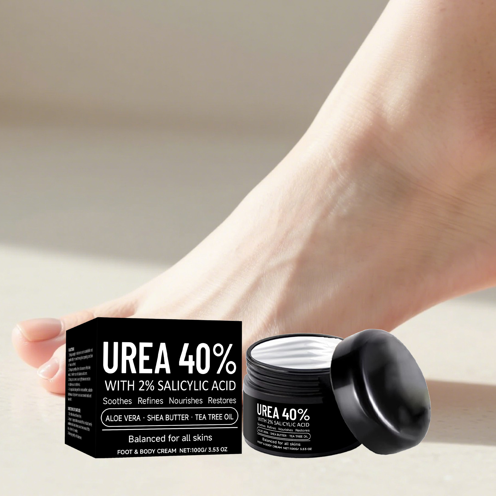 Hand Foot Moisturizing Care Cream Mild Hydrating Nourishing For Heels Elbows Whole Body Skin